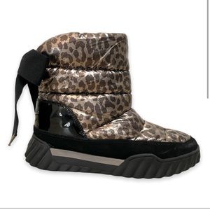 Kate Spade New York Frosty leopard print snow boots water resistant size 8